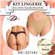 Dia dos Namorados Kit Lingerie Duloren 227191 Kit 2 Fio Dental