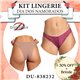 Dia dos Namorados Kit Lingerie Duloren 838232 Kit 2 Calcinhas  