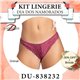 Dia dos Namorados Kit Lingerie Duloren 838232 Kit 2 Calcinhas  