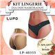Dia dos Namorados Kit Lingerie Lupo 40355 Kit 2 Fio Dental 