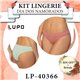 Dia dos Namorados Kit Lingerie Lupo 40366 Kit 2 Calcinhas 