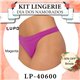 Dia dos Namorados Kit Lingerie Lupo 40600 Kit 3 Fio Dental