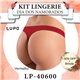 Dia dos Namorados Kit Lingerie Lupo 40600 Kit 3 Fio Dental