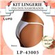 Dia dos Namorados Kit Lingerie Lupo 43005 Kit 2 Calcinhas 