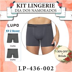 Dia dos Namorados Lupo 436-002 Kit 2 Boxer 