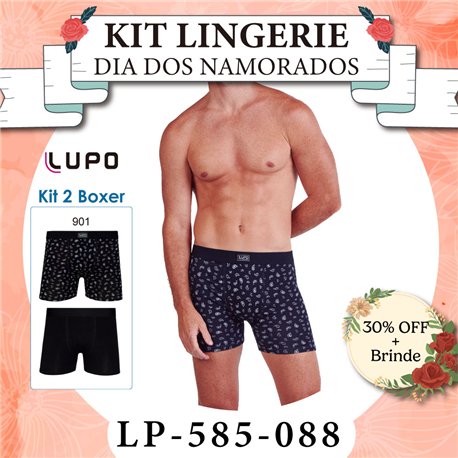 Dia dos Namorados Lupo 585-088 Kit 2 Boxer