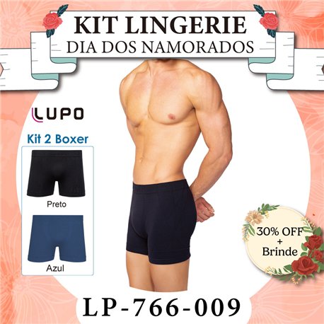 Dia dos Namorados Lupo 766-009 Kit 2 Boxer 
