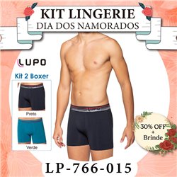 Dia dos Namorados Lupo 766-015 Kit 2 Boxer 