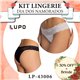 Dia dos Namorados Kit Lingerie Lupo 43006 Kit 2 Calcinhas 