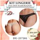 Dia dos Namorados Kit Lingerie Duloren 237201 Kit 2 Fio Dental