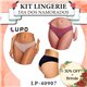 Dia dos Namorados Kit Lingerie Lupo 40907 Kit 3 Calcinhas 
