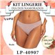 Dia dos Namorados Kit Lingerie Lupo 40907 Kit 3 Calcinhas 