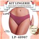 Dia dos Namorados Kit Lingerie Lupo 40907 Kit 3 Calcinhas 