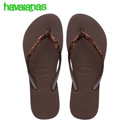 Havaianas Slim Glitter Dark Brown