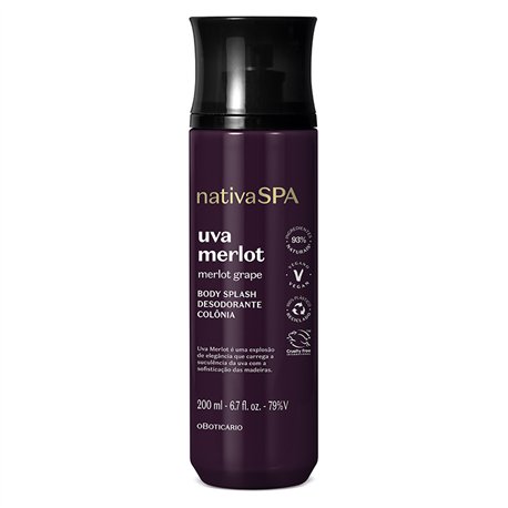 O Boticario Nativa Spa Body Splash Uva Merlot 200ml