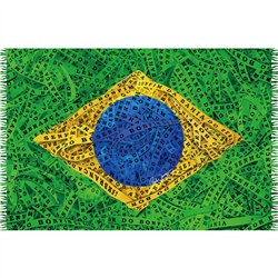 Bali Blue Canga Bandeira Fitinha