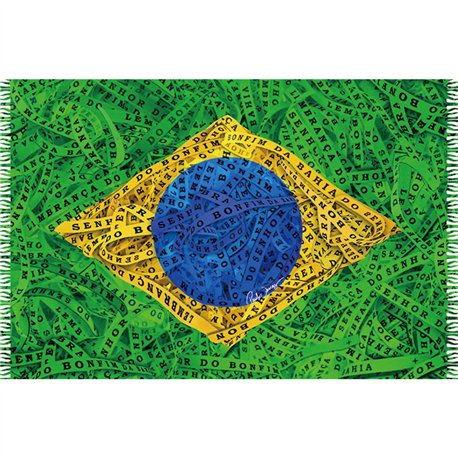 Bali Blue Canga Bandeira Fitinha