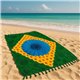 Bali Blue Canga Bandeira Floral