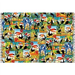 Bali Blue Canga Tucano Patchwork