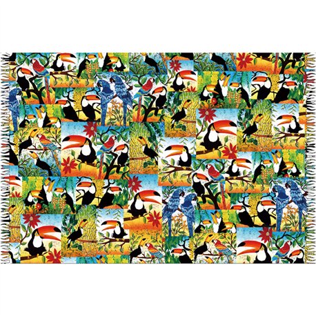 Bali Blue Canga Tucano Patchwork