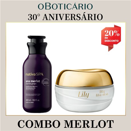 O Boticario Aniversario COMBO MERLOT