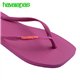Havaianas Slim Square Logo Rose Gum 