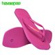 Havaianas Slim Square Logo Rose Gum 