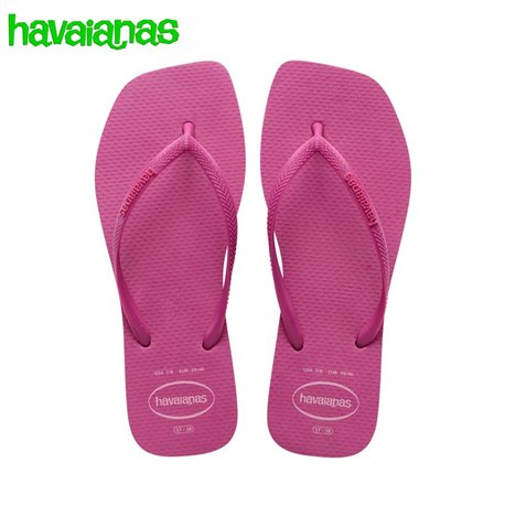Havaianas Slim Square Logo Rose Gum 