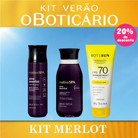 O BOTICARIO KIT VERAO MERLOT 