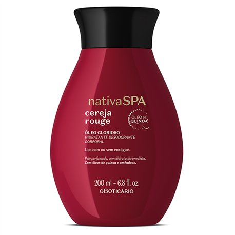 O Boticario Nativa Spa Oleo Glorioso Cereja Rouge 200ml