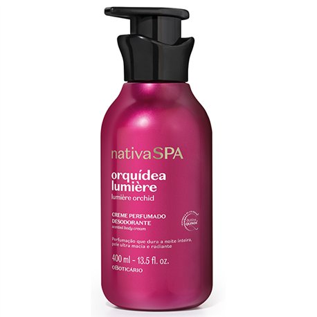 O Boticario Nativa Spa Creme Hidratante Orquidea Lumiere 400ml