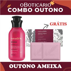 O Boticario Nativa Spa Locao Hidratante Corporal Ameixa 400ml + Brinde  