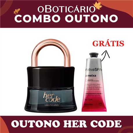 O Boticário Her Code EDP 50ml + Brinde