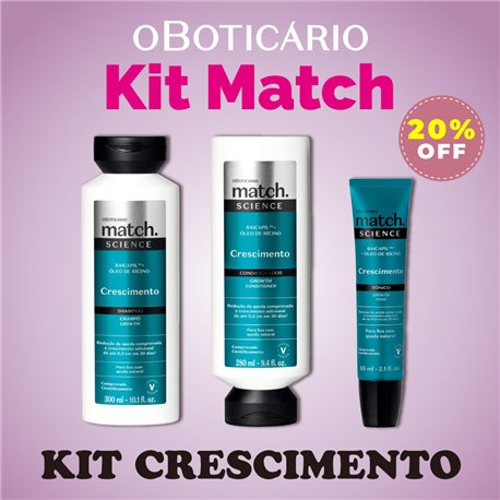 O Boticario Match KIT CRESCIMENTO