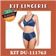 Kit Lingerie Duloren 111763+114763 Navy Blue 