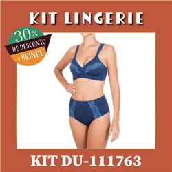 Kit Lingerie Duloren 111763+114763 Navy Blue 
