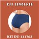Kit Lingerie Duloren 111763+114763 Navy Blue 