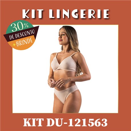 Kit Lingerie Duloren 121563+128563 Bege 