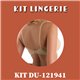Kit Lingerie Duloren 121941+129941 Beige Fonce 