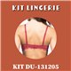 Kit Lingerie Duloren 131205+138205 Cereja 