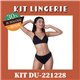 Kit Lingerie Duloren 221228+227228 Preto 
