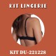 Kit Lingerie Duloren 221228+227228 Preto 
