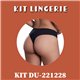 Kit Lingerie Duloren 221228+227228 Preto 