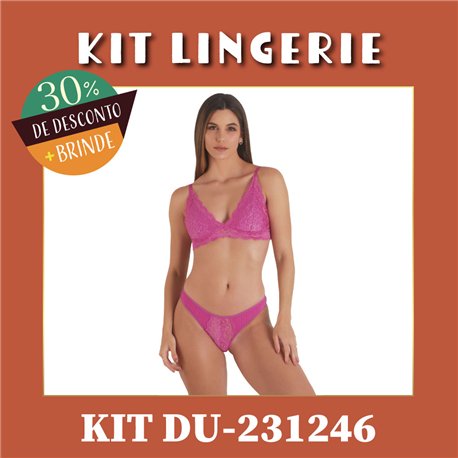 Kit Lingerie Duloren 231246+238248 Orquidea 
