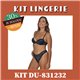 Kit Lingerie Duloren 831232+837232 Preto