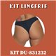 Kit Lingerie Duloren 831232+837232 Preto