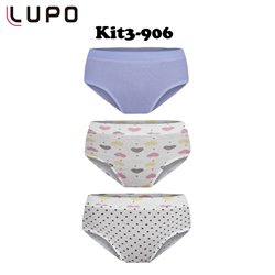 Lupo 18110-089 Kit 3 Calcinhas 