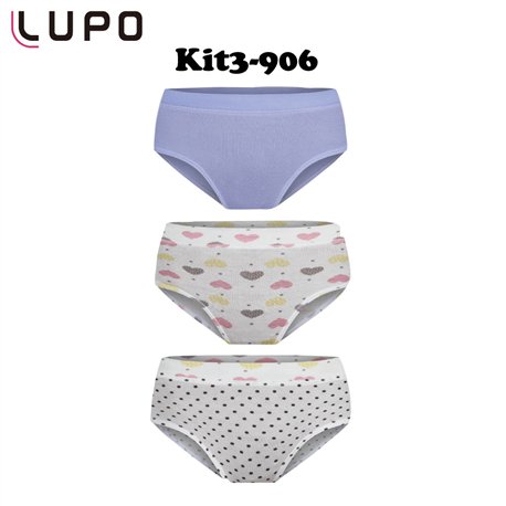 Lupo 18110-089 Kit 3 Calcinhas 