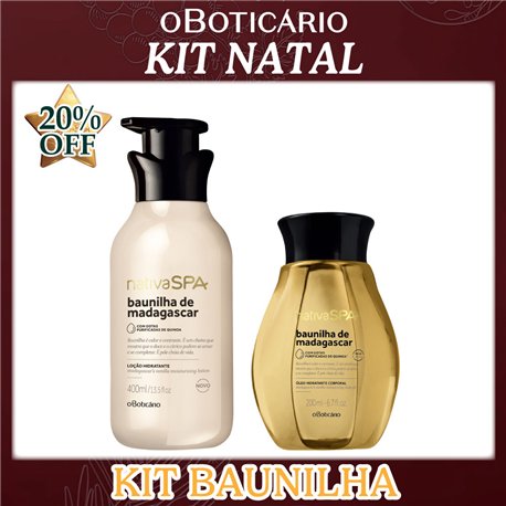 O Boticario Natal KIT BAUNILHA