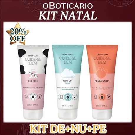 O Boticario Natal KIT DE+NU+PE